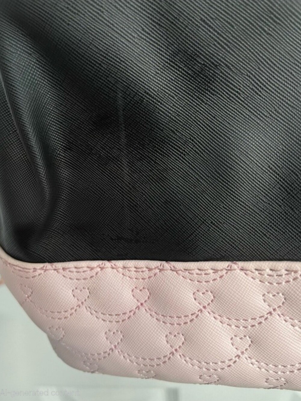 Betsey Johnson Black and Pink Studded Bag - Picture 2 of 12